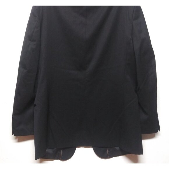 Cianni Cellini Mens 40R Blazer Sport Coat Jacket Super Gab 110's 100% Wool Black - Picture 6 of 15